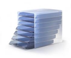 DURABLE - Idealbox, cassettiera per documenti f.to A4 e C4, 7 cassetti, frontalino aperto, 250x322x365 mm, grigio (cod. #1712000050)
