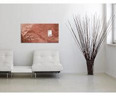 SIGEL GL269 Lavagna magnetica di vetro/bacheca di vetro Artverum, Design Pure-Copper, 91 x 46 cm