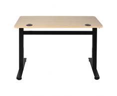 Ribelli Scrivania Regolabile in Altezza Telaio del Tavolo Senza Corrente Marrone 72,5-109,5cm