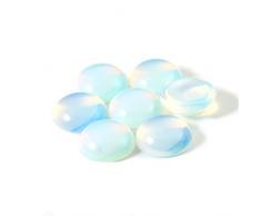 MRXFN Cristallo Grezzo 10 pz/Lotto Pietra Naturale Cabochon for Fai da Te Anello Orecchino Braccialetto Collana Fare Gioielli Decorazione Scrivania A Casa (Color : Opal Stone, Size : 1.57in)