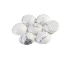 MRXFN Cristallo Grezzo 10 pz/Lotto Pietra Naturale Cabochon for Fai da Te Anello Orecchino Braccialetto Collana Fare Gioielli Decorazione Scrivania A Casa (Color : White Stone, Size : 3.94in)
