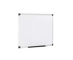 Bi-Office Maya - Lavagna Magnetica Bianca, 60 x 45 cm, Con Cornice In Alluminio, Superficie Magnetica Acciaio Laccato