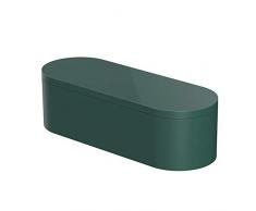 ZSooner - Contenitore per trucchi e pennelli da bagno, impilabile, con coperchio, lucidalabbra, palette di ombretti, per camera da letto, cassettiera, scrivania e rossetti, colore: verde