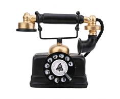 Telefono DellOrnamento Della Scrivania, Retro Telefono Antico Vintage Cablato Con Filo Fisso Telefono Fisso Home Decor Ornamento Per Bambini Giocattoli Regali
