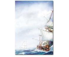 Paper-Media - Carta per lettere, formato Din A4, motivo: veliero, 20 fogli, 90 g/m²