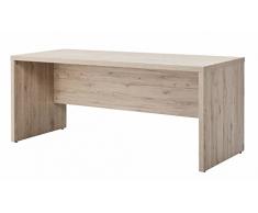 Composad | Scrivania della Linea DISEGNO, Scrivania Moderna per PC, Dimensioni (LxAxP) 180x74,20x69 cm, Colore Rovere Bordeaux, per Studio, Ufficio, Made in Italy