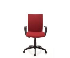 My_office Milano Poltrona da ufficio Rossa, rosso, poliuretano, ergonomica