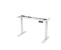 FLEXISPOT E7 Scrivania Regolabile in Altezza Standing Desk a 3 Stadi a 2 Motore con Tastiera a Memoria Automatica,Capacità di Carico 125 kg(Bianco)