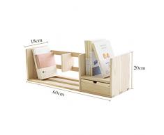 HYLR Scaffali creativi Scaffali per ufficio in legno, scaffale per ripiani in scaffale con scaffali in legno massiccio Libreria da ufficio Scaffale per ripostiglio