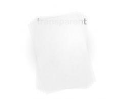 100 fogli di carta traslucida trasparente, 100 g/mq, formato A4, per stampanti a getto d'inchiostro e laser