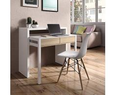 Habitdesign - MOD. 004582BO - Scrivania Estensibile, Dimensioni:98,5 x 87,5 x 36/70 cm di profondità.