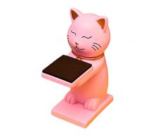 LOVIVER Espositore per Orologi Creativo Comodino Organizzatore Scaffale portaoggetti Vassoio per Orologio Collana Bracciale Gioielli Home Office, Gatto Rosa