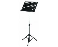 Quiklok MS/330 leggio da orchestra con piano in metallo traforato con borsa per contenerlo/trasportarlo