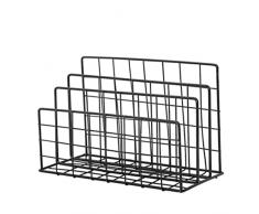 DEPILA Pocket Folder Grid Vertical Desktop Organizer Metallo Giornale Portariviste Porta Libri Rack File Organizer Rack di stoccaggio for Home Office Scaffale (Color : B)