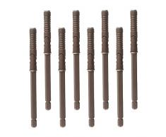 Prmape 8 Pezzi 10 x 100 MM Staffa Nascosta, Mensola Galleggiante, Parete Scaffalature Staffe per DIY Soggiorno e Cucina