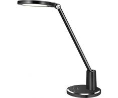 Lampada da Scrivania, ANTELA Lampade da Tavolo per la cura degli occhi 10 livelli di luminosità con 5 modalità di illuminazione Luce da scrivania LED lampada da ufficio di controllo sensibile al tocco