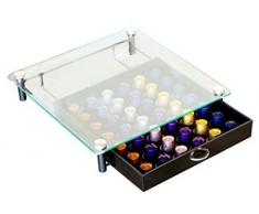 Hivenets Nespresso capsule Coffee pod supporto di archiviazione di metallo cassetto per 60 pz Glass