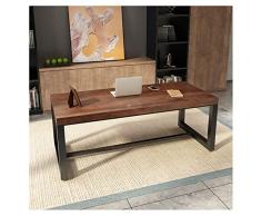 Scrivania per Computer Scrivania per Computer da Ufficio in Puro Legno Massello Moda Semplice E Moderna Scrivania da Lavoro, Lunghezza 120 Cm/140 Cm/160 Cm/180 Cm/200 Cm (Size : 180x80x75cm)