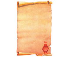 Decadry SPF6634 Carta a Tema, Pergamena, con Sigillo, 80 G, Confezione da 25