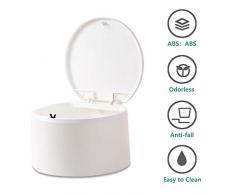 Mini Cestino Spazzatura Ufficio del Desktop, Bidone Spazzatura Con coperchio a molla a spinta, Cestino Spazzatura del Cestino di Pulizia di Piccola Famiglia Soggiorno Cucina Camera Bagno 2.5L(Bianco)