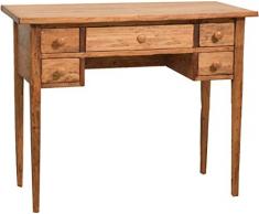 Biscottini Scrittoio Vintage 100x148x80 cm | Scrittoio Antico in Legno | Scrivanie Classiche