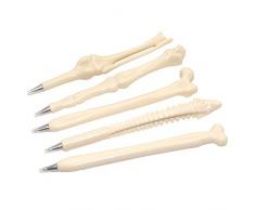 Allbusky novità osso a forma di penne a sfera 0.7 mm inchiostro per medici infermieri regalo scuola ufficio cancelleria set di 10 Black Ink