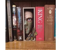 Keptfeet Mostro da scaffale Che Fa capolino | Reggilibri Decorativi Mostro Reggilibri Creativi Reggilibri Decorativi Mostro Reggilibri Decorativi di Halloween per Libreria Home Office