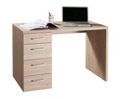 Scrivania elegante ufficio cassettiera laterale rovere sonoma SR0480 L110h74p60