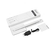 Lampada da Scrivania Led Lampada Ricarica Wireless Uso 50.000 Ore Lampade per Scrivania 4 Livelli Dimmerabili Lampada da Scrivania Senza Fili Pannello di Controllo Sensibile Porta di Ricarica USB
