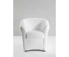 Poltroncina Valentina in ecopelle Bianco