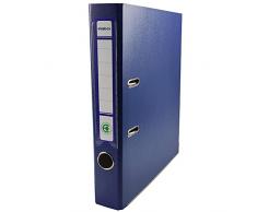 Netuno 1 raccoglitore documenti blu scuro a 2 anelli A4 dorso 5 cm raccoglitori in cartone ecologico riciclato per archivio ufficio faldoni portadocumenti registratori ad anelli