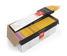 Arteza Set Matite da Disegno, Matite HB 2 in Legno, Confezione Convenienza da 96, Sfuse, Pre-Affilate con Gomme senza Lattice, Per Scrivere Comodamente agli esami, a Scuola, Ufficio, Disegno e Schizzo