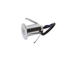 LineteckLED® - E02.009.01N Faretto led segnapasso da incasso in acciaio spazzolato 1-3W 12V 4000K luce naturale IP65 per esterno per percorsi luminosi segnapasso punto luce scale, segnapasso a parete