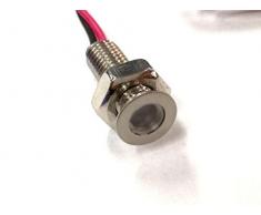 MINI SPOT LED 0,2W 12V 3000K METALLO FORO 8mm per cielo stellato