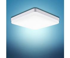 EASY EAGLE Plafoniera LED Soffitto 36W, Lampada Plafoniere Quadrato 3240LM 6500K Luce Bianco Freddo per Camera da Letto, Cucina, Soggiorno, Ufficio, Balcone, Bagno