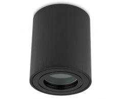 Sweet Led - Faretto da incasso IP44, plafoniera, faretto a soffitto, in alluminio, per ambienti umidi, 95 mm, 230 V, GU10, rotondo, colore nero