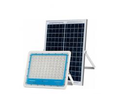 Faro Led Esterno con Pannello Solare, Faretto a Led da Giardino 1000w con Sensore Crepuscolare e Telecomando, Faretto Solare Impermeabile IP66 [Classe di efficienza energetica A+++]