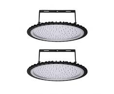 300W UFO LED Proiettore Faretto, LED High Bay Light 30000LM 6500K Luce Bianca, UFO Interni Lampadario, Impermeabile IP65 Fari Risparmio Energetico Farettoper Officine, Fabbriche, Campi da Calcio
