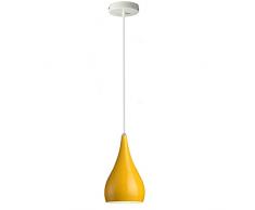 LEDSone Lampada a sospensione moderna industriale a goccia a sospensione verde, design bulbo oculare moderno paralume E27 UK lampada (verde)
