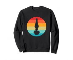 Lampada a olio Silhouette Retro Vintage Tramonto anni 70 anni 80 Distressed Felpa