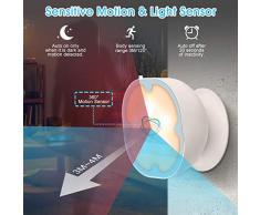 MECO ELEVERDE Lampada Notturna Sensore Mini Lampada Ricarica Portatile Lampade da Comodino Lampada da Tavolo e Abat Jour Luce LED Design Dimmerabile Magnetico Bianca Calda per Camere da Letto/Salotti