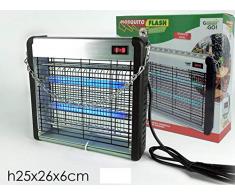Lampada insetticida zanzariera 16 Watt elettrica anti stermina zanzare insetti