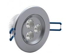 Set da 12 faretti LED da incasso 3W colore della luce: Bianco Freddo