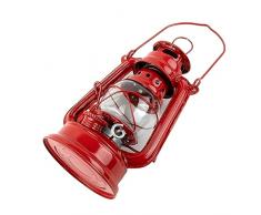 MILRY Luce da Campeggio Lampada da Esterno Multi-specifica Lanterna a Cherosene Luminosa retrò Lanterna da Campeggio a LED Stile retrò Lanterna a Petrolio in Metallo (Colore : Green)