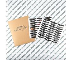 eXtremeRate 60 Pezzi Adesivo Barra Luminosa Skin Led Light Bar Pellicola Decal Stickers in Vinile per Playstation 4 PS4 Slim Pro Controller Joypad