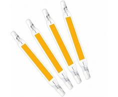 20W R7S 118Mm LED Lampadina J118 Dippio Effetto COB Filamento Lineare Luce Equivalente A 200W Lampadina Alogena ​Lampada Alogena 360 Gradi per Corridoio Vetrina, Confezione da 4