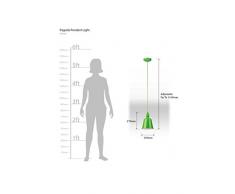 Premier Housewares Lampada a Sospensione, Pagoda, Verde