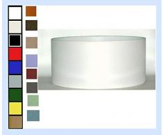 Paolo Rossi paralume moderno cilindro in tessuto e PVC, colori a scelta - produzione propria - made in Italy (cm 40)