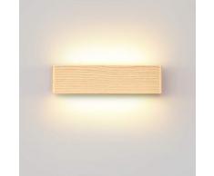 Lampade da parete,Moderno Up Down Applique da Parete,Lampada da Parete LED Legno per Corridoio/bagno/Scala/Camera da Letto (32CM)