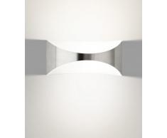 Philips Lighting Seedling Lampada da Parete da Esterno, Rettangolare, Curva Up & Down, Acciaio Inox, Lampadina Inclusa
